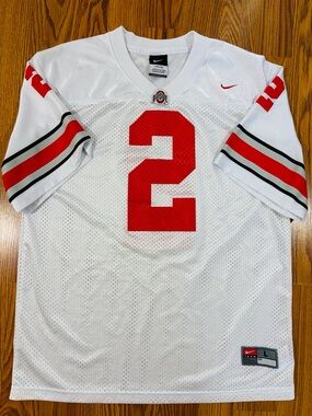 Nike Ohio State Buckeyes White Football Jersey